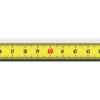 Richter SK528SA Nalepovací metr ocelový žlutá 1m s nulou vlevo
