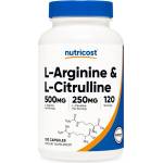 Nutricost L-Arginine+L-Citrulline Complex, 120 Capsules