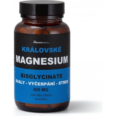 Kráľovské Magnézium Bisglycinate 875 mg + Vitamín B6 90 veg kapsúl