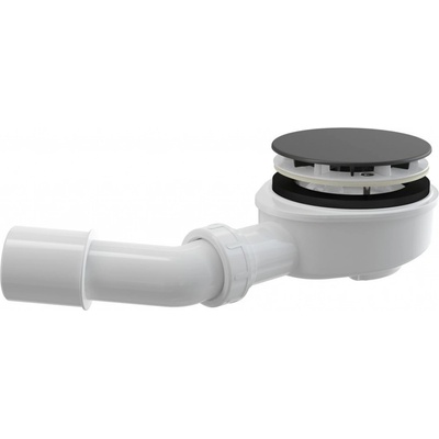 Alca Vaničkový sifón W012, ⌀ 90 mm, čierny W012