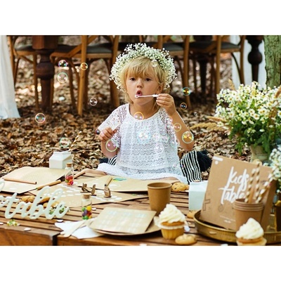 Bublifuk se srdíčkem bílý 48ks