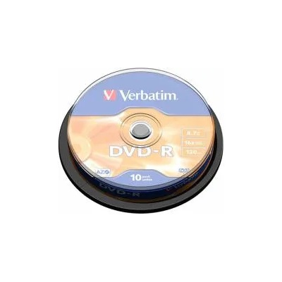 Verbatim DVD-R, 4.7 GB, 16x, AZO покритие, 10 броя в шпиндел, office1_2065200055