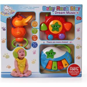 Moni Бебешки музикален комплект Moni Toys - Baby Rock Star (103878)