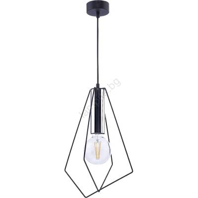 JUPITER 1661 - Пендел KAIR 1xE27/60W/230V черен/хром (10701661)