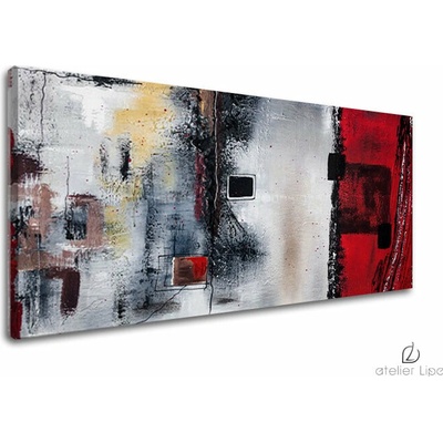 Autorská reprodukcia na plátne ABSTRAKT - 70x35 cm
