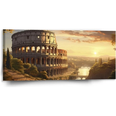 Sablio Obraz Rím Koloseum Historic - 110x50 cm