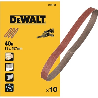 DeWALT DT3604 Pás brúsny 13x457mm K40 10ks pre DCM200