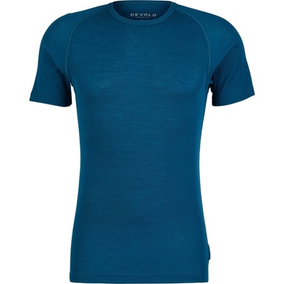 Devold Мъжко мериносово термобельо Devold Lauparen Merino 190 Base Tee Merino base layer - Flood (015-2114-0113)