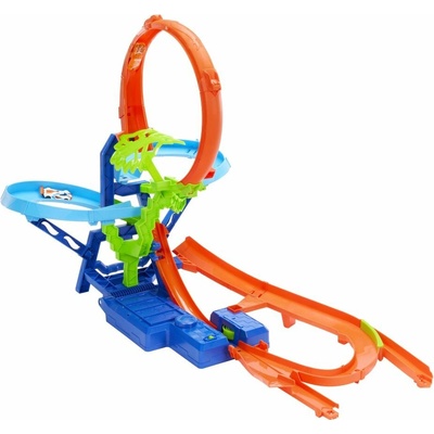 Mattel HOT WHEELS Stunt Tracks srážka ve vzduchu set s autíčkem – Sleviste.cz