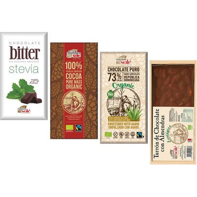 Solé 73% horká čokoláda s mandľami 150 g