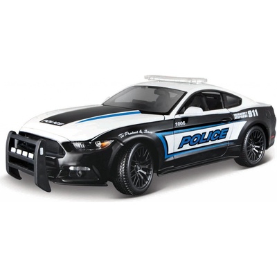 MAISTO 2015 Ford Mustang GT čierno-biela 1:18