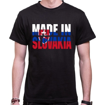 Fajntričko tričko Made in Slovakia čierna