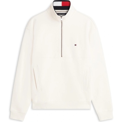 Tommy Hilfiger Men's 1/4 Zip Fleece - Ivory Petal