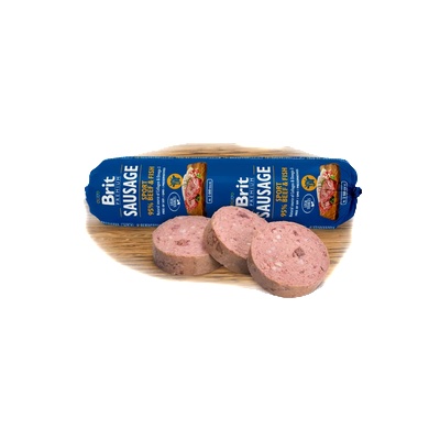 Brit Деликатесен салам за кучета Brit Sausage Chicken & Lamb - с 85% свежо пилешко месо и 10% агнешко 800гр