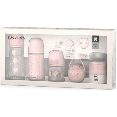 Suavinex Premium novorozenecký set Bonhomia růžová