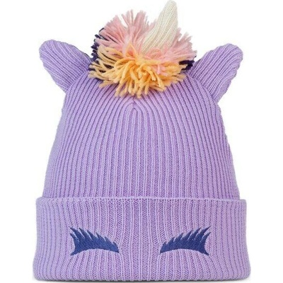 BUFF KNITTED BEANIE Dětská čepice jednorožec FUN UNICORN GRAPE ICE
