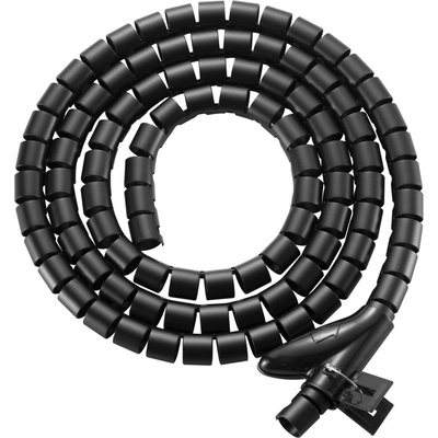 Evolveo CableHold organizér kabelů, 2,5 m x 2 cm samosvorný černý CABLEHOLD-2520BK