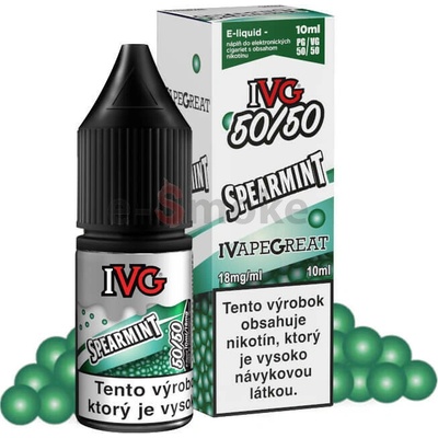 IVG 50/50 Spearmint 10 ml 18 mg
