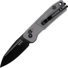 SRM Scout 14C28N Black DLC with Gray Aluminum handle 7229-AK