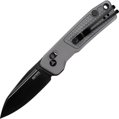 SRM Scout 14C28N Black DLC with Gray Aluminum handle 7229-AK