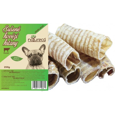 NATURECA pochoutka Hovězí hrtany sušené krátké 1 kg