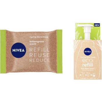 Nivea Eco Refill Бутилка за течен сапун 250мл + таблетка сапун 14гр (3138)