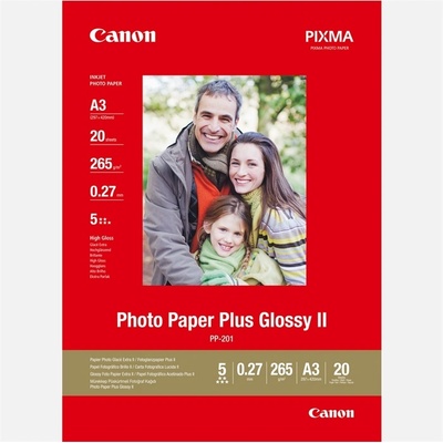 Canonpapir Canon PP-201 Photo Paper Plus II 265g/m2 - A3, 20 ковчега (2311B020)