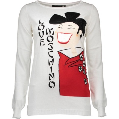 Moschino Дамски пуловер love moschino, Цвят Бял (w-s-b48-01-x-0565_bianco_a00)