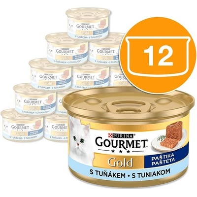 Gourmet Gold cat paštika tuňák 12 x 85 g – Zbozi.Blesk.cz