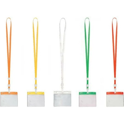 Šňůrka na krk Pouzdro na ID kartu, plast, popruh,10,3x7,7mm