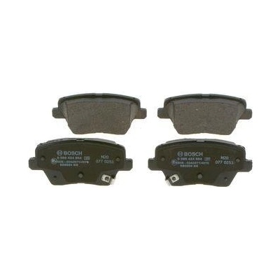 BOSCH Sada brzdových platničiek, kotúč. brzda 0 986 424 864