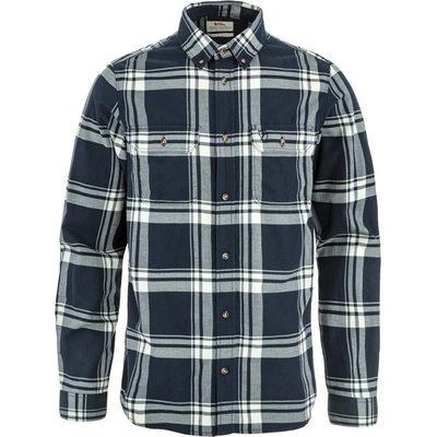 Fjällräven Мъжка риза с копчета Fjällräven Övik Lite Flannel Shirt - Dark Navy / Chalk White - размер XL (033-3162-0114)