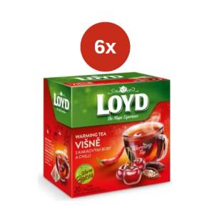 LOYD Лойд затоплящ чай пирамида вишна + какао на зърна + чили 6x40 г