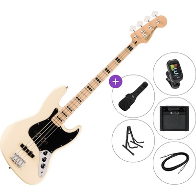 Squier Affinity Series Active Jazz Bass MN SET 2 Olympic White Електрическа бас китара