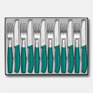 Victorinox - Комплект прибори SWISS CLASSIC, 12 части, тюркоаз (GG684)