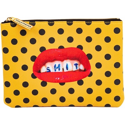 Seletti Taška TOILETPAPER SHIT 21 x 15,5 cm oranžová