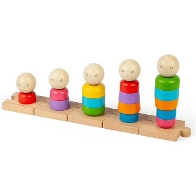 Bigjigs Toys Nasadenie rodiny Rainbow