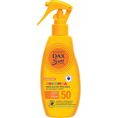 Dax Sun, rodinná opaľovacia emulzia pre dospelých a deti SPF50 200 ml
