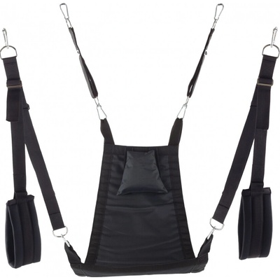 VIP SLING Mykonos Canvas Sling Black - čtyřbodový látkový sling s popruhy