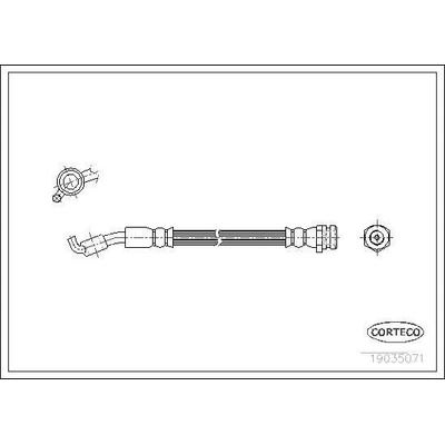 Brzdová hadica CORTECO 19035071