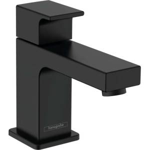 Hansgrohe Vernis Shape - Кран за умивалник, за студена вода, EcoSmart, матово черно 71592670 (71592670)