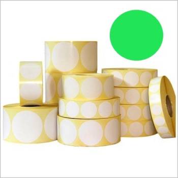 CDRmarket Самозалепващи етикети кръгъл 35 mm, 1000 компютри светло зелено хартия за TTR, роля (Tfi35/1000/SELED)