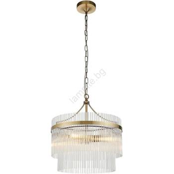 Endon Lighting 99167 - Пендел MARIETTA 3xE14/7W/230V месинг/прозрачен (EN0064)
