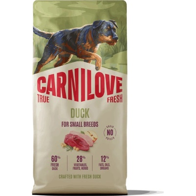 Carnilove True Fresh Dog Adult Small Breed Duck 12 kg