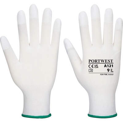 Portwest Ръкавици portwest fingertip a121 / с полиуретаново покритие - бели xl (a121whrxl)