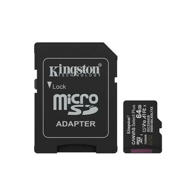 Kingston Canvas Select Plus MicroSDXC 64GB SDCS3/64GB
