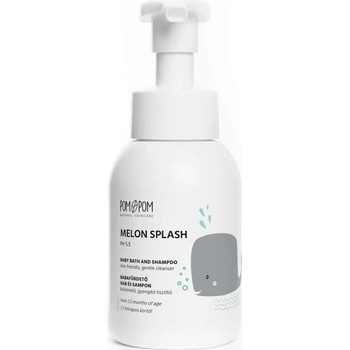 POMPOM Melon Splash detská umývacia pena a šampón 300 ml