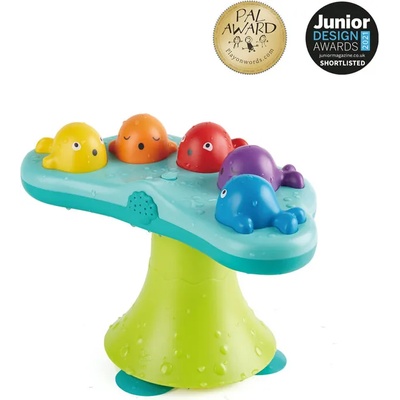 Hape Интерактивна играчка за баня, Hape, Музикален фонтан с разноцветни китове