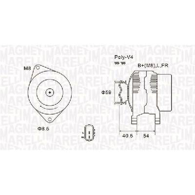 Alternátor MAGNETI MARELLI 063731927010