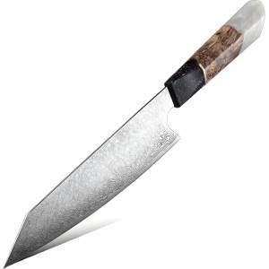 HARAHU Дамаски кухненски нож SA-20092 - Kiritsuke / Бяла KP20092